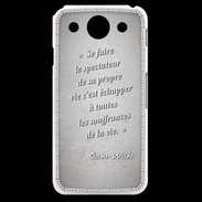 Coque LG G Pro Spectateur Gris Citation Oscar Wilde