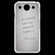 Coque LG G Pro Ami poignardée Gris Citation Oscar Wilde