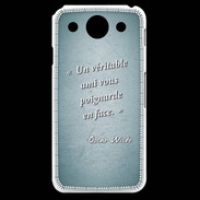 Coque LG G Pro Ami poignardée Turquoise Citation Oscar Wilde