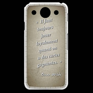 Coque LG G Pro Cartes gagnantes Sepia Citation Oscar Wilde