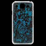 Coque LG G Pro Skull and bones Bleu