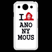 Coque LG G Pro I love anonymous
