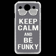 Coque LG G Pro Keep Calm Funky Gris