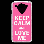 Coque LG G Pro Keep Calm Love me Rose