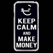Coque LG G Pro Keep Calm Make money Noir