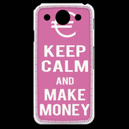 Coque LG G Pro Keep Calm Make money Rose