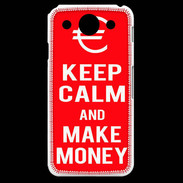 Coque LG G Pro Keep Calm Make money Rouge