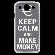 Coque LG G Pro Keep Calm Make money Gris
