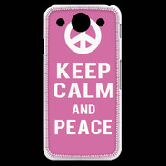 Coque LG G Pro Keep Calm Peace Rose