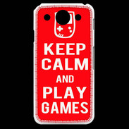 Coque LG G Pro Keep Calm Play games Rouge