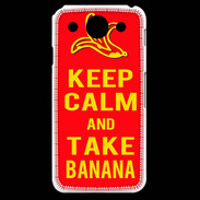 Coque LG G Pro Keep Calm Take Banana Rouge