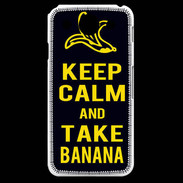 Coque LG G Pro Keep Calm Take Banana Noir