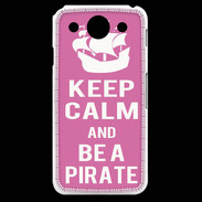 Coque LG G Pro Keep Calm Be a Pirate Rose
