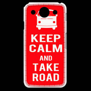 Coque LG G Pro Keep Calm Take Road Rouge