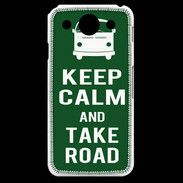 Coque LG G Pro Keep Calm Take road Vert