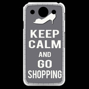 Coque LG G Pro Keep Calm go shopping Gris