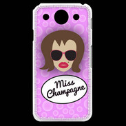 Coque LG G Pro Miss Champagne Chatain