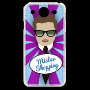 Coque LG G Pro Mister Shopping Chatain