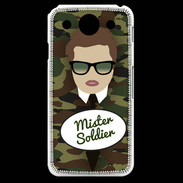 Coque LG G Pro Mister Soldier Chatain