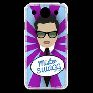 Coque LG G Pro Mister Swag Brun