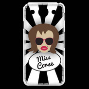 Coque LG G Pro Miss Corse Chatain