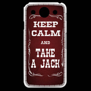 Coque LG G Pro Keep Calm and Take Jack Rouge