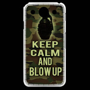 Coque LG G Pro Keep Calm and Grenade Camouflage