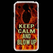 Coque LG G Pro Keep Calm and Grenade Feu
