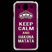 Coque LG G Pro Keep Calm and Hakuna Matata rose