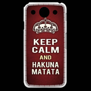 Coque LG G Pro Keep Calm and Hakuna Matata Rouge