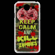 Coque LG G Pro Keep Calm and Kill Zombies camouflage