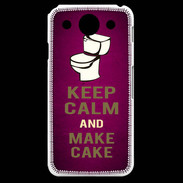 Coque LG G Pro Keep Calm and Make cake Rose