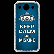 Coque LG G Pro Keep Calm and Miskine Bleu