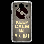 Coque LG G Pro Keep calm and Mix That Gris