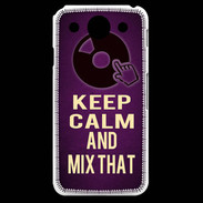 Coque LG G Pro Keep Calm and Mix That Violet