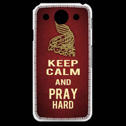 Coque LG G Pro Keep Calm and Pray Muslim Rouge