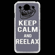 Coque LG G Pro Keep Calm and Reelax Gris
