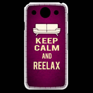 Coque LG G Pro Keep Calm and Reelax Rose