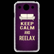 Coque LG G Pro Keep Calm and Reelax Violet