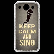 Coque LG G Pro Keep Calm and Sing Gris