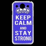 Coque LG G Pro Keep Calm and Stay strong Bleu