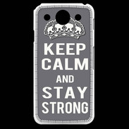 Coque LG G Pro Keep Calm and Stay strong Gris