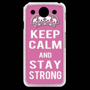 Coque LG G Pro Keep Calm and Stay strong Rose
