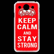 Coque LG G Pro Keep Calm and Stay strong Rouge