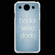 Coque LG G Pro Boulot Sexo Dodo Bleu ZG