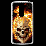 Coque LG G2 Mini Tête de mort en flamme 5
