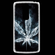 Coque LG G2 Mini Feuille de cannabis en fumée