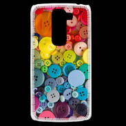 Coque LG G2 Mini Arc en ciel de boutons de couture