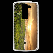 Coque LG G2 Mini Couché de soleil sur champs de vignes