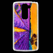 Coque LG G2 Mini Peinture de champs de lavande 